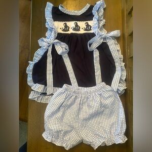 4t girls smocked outfit